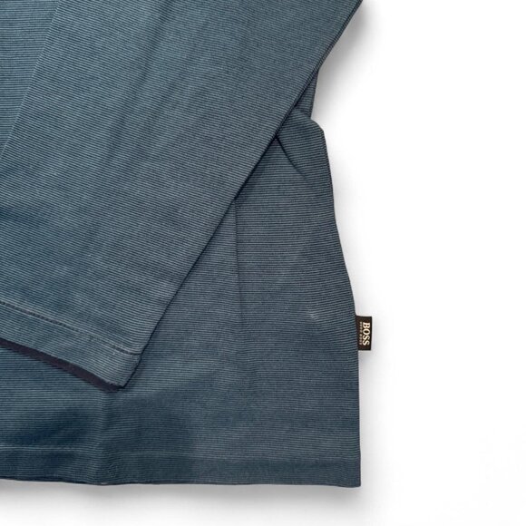 Dark blue Hugo Boss long sleeve polo shirt - Picture 4 of 5